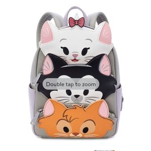 Disney cats Loungefly backpack.  Marie Figaro Oliver